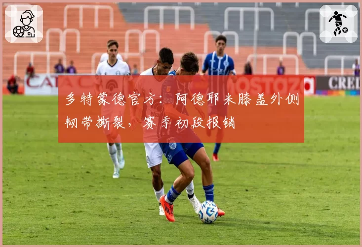 多特蒙德官方:阿德耶米膝盖外侧韧带撕裂,赛季初段报销